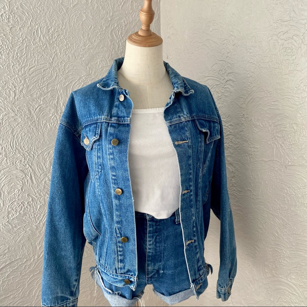Vintage Denim Button Down Jean Jacket